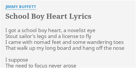 school boy heart lyrics